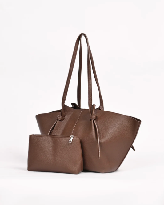 Muse Tote women's tote bag in Chocolate Brown (view 2)