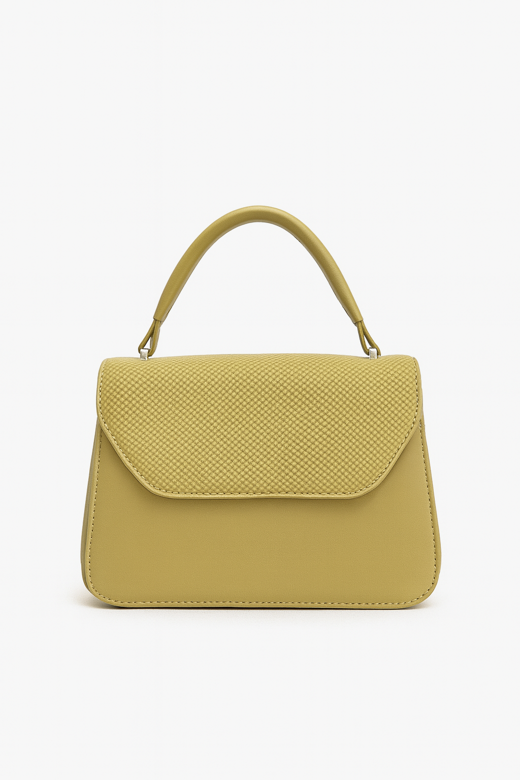 Light Green Textured Top-Handle Bag for Women – Luxury Designer-Inspired Shoulder Purse