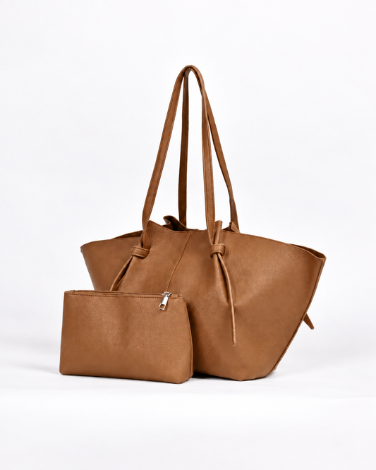 Muse Tote women's tote bag in Camel Tan (view 2)
