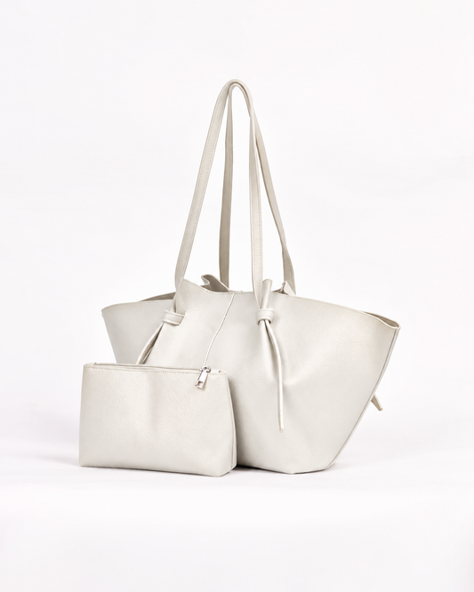 Muse Tote women's tote bag in Pearl White (view 2)